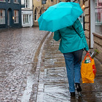 A Wet Cambridge street by Richard Goldthorpe