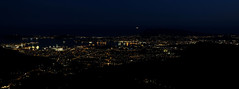 Toulon de nuit depuis Saint Caume
