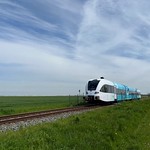 Stadler DMU in service for Arriva approaches the German-Dutch border