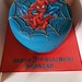 Spiderman iced birthday cake