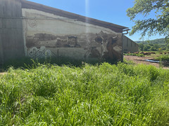 Mural on farm building - Photo of Saignes