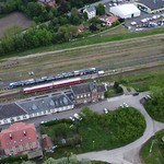 Gare Lauterbourg with trains waiting