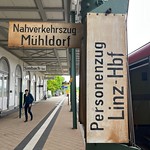 Platform signs at Simbach am Inn