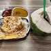 Roti prata with young coconut