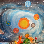 079 - Messaggio dall_asteroide B-612 “trattiamo bene la Terra.. i pianeti buoni ,sono difficili da trovare!” di Martina 9 anni
