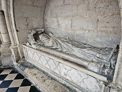 Tomb of 13th century bishop of Amiens in Amiens cathedral