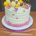 Buttercream birthday cake with lilac theme