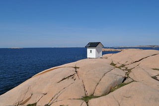 The Lighthouse at the far end of Stångehuvud, Lysekil in Sweden