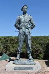 Statue of Brigadier Lord Lovat at Sword Beach