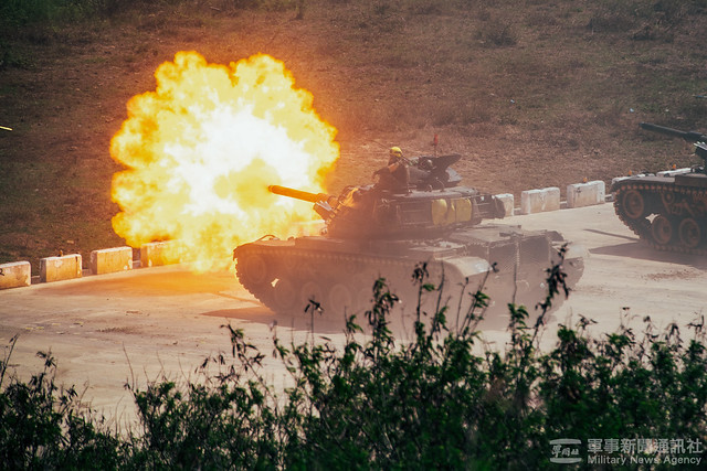 裝甲586旅三軍聯合作戰訓練測考20230601