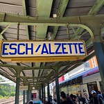 Esch sur Alzette station sign