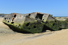 Mulberry ‘Beetle’ Pontoons on Gold Beach