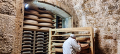 Making Comté cheese in the Fort Saint Antoine