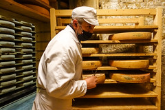 Making Comté cheese in the Fort Saint Antoine - Photo of Brey-et-Maison-du-Bois