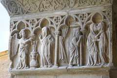 L- Annonciation et la Visitation, chapiteau du Cloître d-Elne - Photo of Banyuls-dels-Aspres