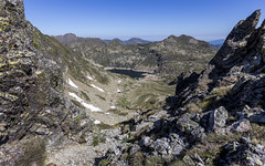 Estany de Juclar desde el Pic del Siscaró, Andorra
