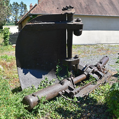 Rudder from a cargo ship used as a ‘Bombardon’