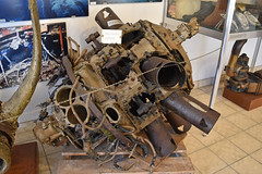 Bristol Hercules engine from a Beaufighter. Musée des épaves