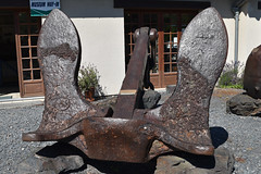 Anchor from the USS Susan B. Anthony at Musée des épaves