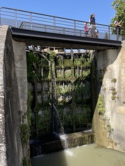 Old lock gate on the Canal du Midi, Beziers, France