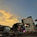 A dusk sky in Ximending commercial district, Taipei