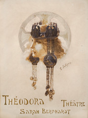 Théodora, programme du théâtre Sarah Bernhardt de René Lalique (Musée J.-J. Henner, Paris) - Photo of Enghien-les-Bains