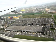 Partial view of the cargo complex serving the Aéroport Paris Charles de Gaulle (CDG), Roissy, France