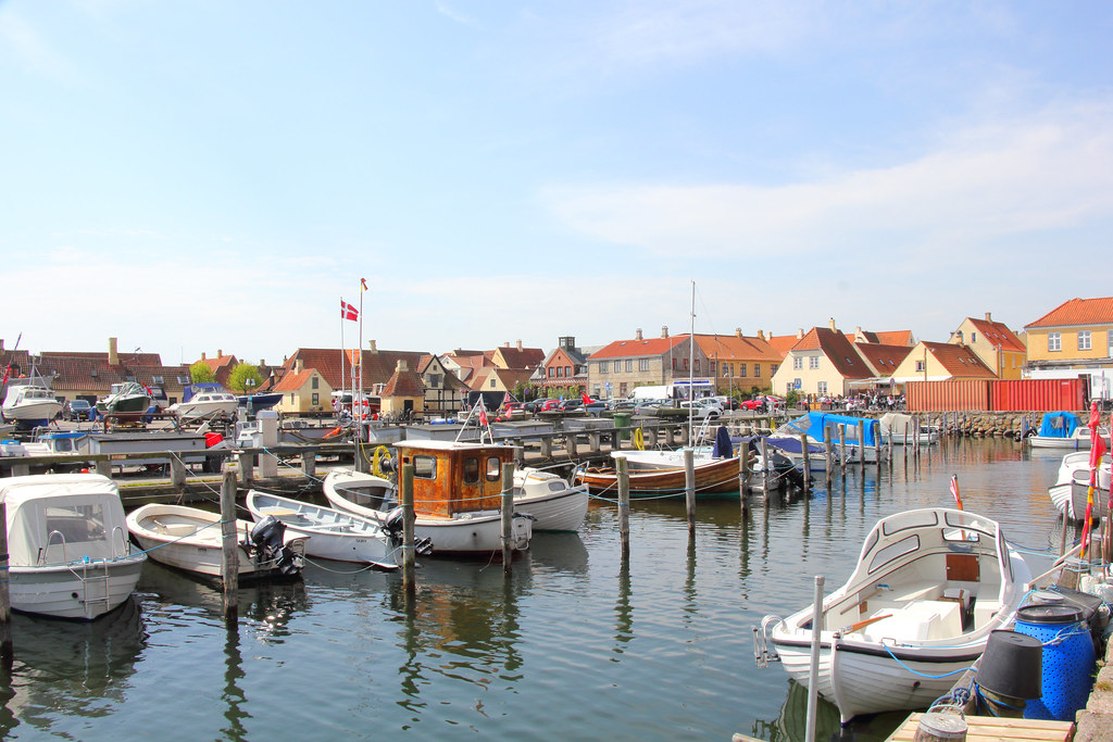 Le port dans le village de pêcheurs de Dragor, Danemark.