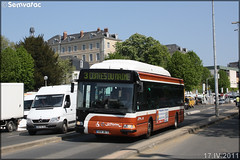 Irisbus Agora S GNV – Setram (Société d'Économie Mixte des TRansports en commun de l'Agglomération Mancelle) n°674