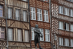 Rennes : Statue de Jean Leperdit - Photo of Cesson-Sévigné