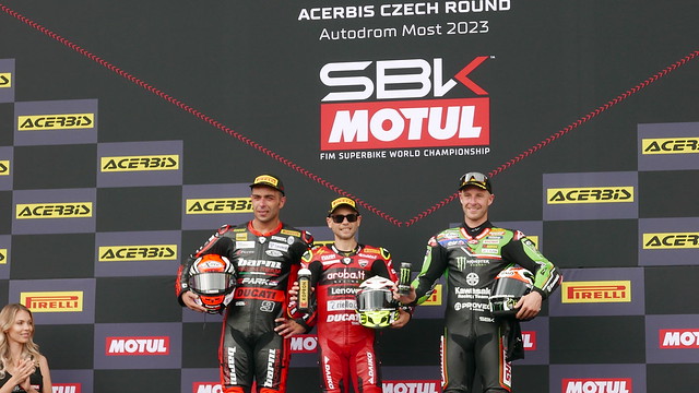 SBK Race 2 podium