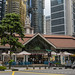 Lau Pa Sat Victorian hawker center in the central business district of Singapore