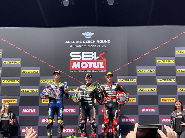 SBK Race 1 podium