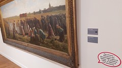 Schilderij processie, door Jules Breton. met vraag