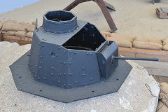 Turret from Renault FT-17 light tank. Utah Beach museum - Photo of Cardonville