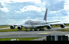 Qatar Airways A380-861, A7-APD, MSN 160 (05/2014), as QR 40 Paris (CDG) - Doha (DOH), Flight time: 5:46