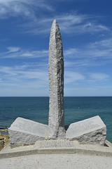 US Ranger memorial at Pointe du Hoc. 10-7-2022 - Photo of Longueville