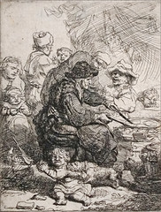 La Faiseuse de kouks de Rembrandt (musée d-art de Fontevraud) - Photo of Bournand