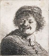 Rembrandt riant de Rembrandt (musée d-art de Fontevraud) - Photo of Bournand