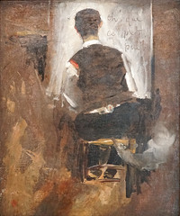 Toulouse-Lautrec, de dos d-Henri de Toulouse-Lautrec (Musée d-art moderne, Fontevraud) - Photo of Raslay