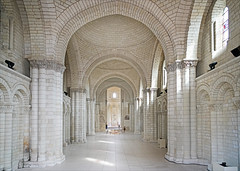 L'église abbatiale de l'abbaye royale de Fontevraud