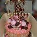 Buttercream covered chocolate drip birthday cake