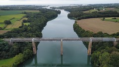 Viaduc de la Penzé - line Morlaix-Roscoff - Photo of Locquénolé