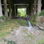 Underpass on Morlaixx-Roscoff line, where flood damaged the track