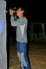 Michel shooting a moth ... - Photo of Rosis