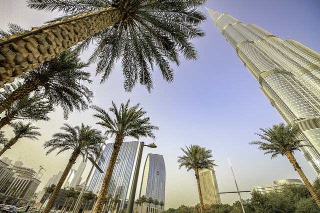 palms and - Burj Khalifa