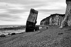 Quiberville bunker B/W - Photo of Le Bourg-Dun