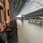 Quiet platform level at St Pancras