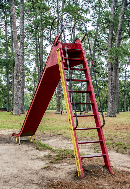 Vintage slide at Ford Park in Shreveport, Louisiana