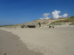 Vestiges de bunkers sur la plage de Neufchâtel-Hardelot